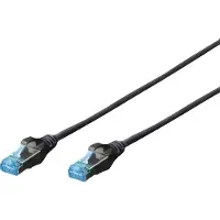 Digitus DK-1532-005/BL, 0,5 m, Cat5e, SF/UTP (S-FTP), RJ-45, RJ-45, Musta
