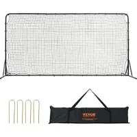 Vevor -jalkapallon rebounder-verkko, 12x6FT rautajalkapalloharjoitteluvälineet, urheilujalkapalloharjoittelulahja kannettavalla laukulla, lentopallon rebounder-seinä täydellinen takapihan harjoitteluun