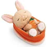 Nici Pehmopupu ja porkkana korissa, persikan värinen, 12 cm