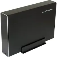 LC-Power LC-35U3-Becrux, 3.5", SATA, Serial ATA II, Serial ATA III, 5 Gbit/s, Musta