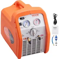 Vevor kannettava 3/4 HP:n kylmäaineen talteenottolaite - AC-talteenottolaite korkeapainesuojauksella 220-240V 60Hz:n talteenottolaite LVI-järjestelmiin höyry-nestemäiselle kylmäaineelle, auton ilmasto