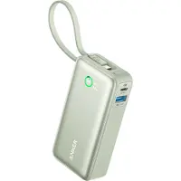 Anker 10000 mAh 545 Nano Power Bank, varavirtalähde, 2x USB-C, USB-A, vihreä