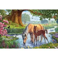 Schmidt Puzzlet eläimet - SPIELE - Hevoset purossa - 150 palaa - Lapsi 7 vuotta