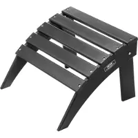Vevor Adirondack -ottomaani, 18,7 P x 19,7 L x 13 K tuumaa HDPE-muovista valmistettu kokoontaitettava Adirondack-ottomaani, säänkestävä jalkatuki Adirondack-tuolille, laajalti käytetty ulkokuistilla,