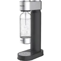 Philips GoZero Water Soda Maker BPA-vapaa musta