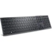 Dell KB900, Täysikokoinen (100 %), Langaton, RF Wireless + Bluetooth, Näppäimen saksikytkin, QWERTY, Grafiitti