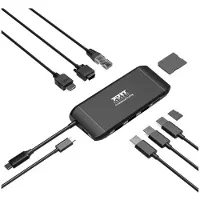 Port Designs USB-C Dual Screen Travel Docking Station 1 x 4K, 100W PD