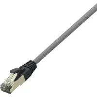 Logilink CQ8022S, 0,5 m, Cat8.1, RJ-45, Harmaa