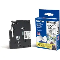 Brother TZEFX231 12 BLACK ON WHITE FLEX