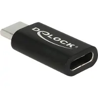 DeLOCK 65697, USB Type-C, USB Type-C, Musta