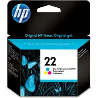 HP 22 alkuperäinen mustekasetti C9352AE UUS kolmivärinen vakiokapasiteetti 5ml 165 sivua 1-pack 1-pack