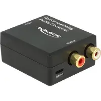DeLOCK AV adapter Toslink - RCA (Cinch) black (63477)
