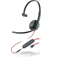 Poly Blackwire 3215 -monokuuloke, musta