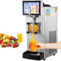 Vevor 8L / 2.1 Gallon yhden kulhon kaupallinen slushykone Margarita Smoothie -jäädytetty juoma