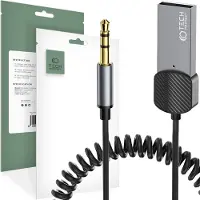 Tech-Protect Ultraboost Bluetooth AUX-adapterikaapeli 3.5mm 1m - Harmaa