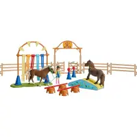 Schleich Maailman Maatilan Ponien Ketteryysharjoittelu