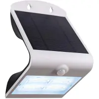 Eglo Lamozzo-aurinko-LED-seinävalaisin, valkoinen, korkeus 21 cm, liiketunnistin Lamozzo, Valkoinen/opaali, Synteettinen materiaali, Moderni