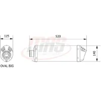 MIVV Oval Triumph Tiger 800 Xc/xr/xrt/xca 2011-16 T.011.lnc Homologoitu Slip On äänenvaimennin