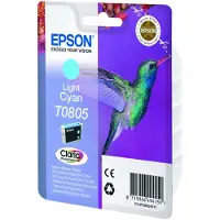Epson T0805 -mustekasetti, 7.4 ml, vaaleasyaani