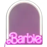 Paladone Barbie Wall Mountable Led Neon Mirror - Pink - H:27.0CM