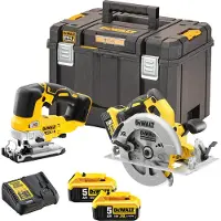 DeWalt Akkukonesarja DCK2012P2T-QW; 18 V; 184 mm; 135 mm; 2x5,0 Ah akku