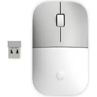 HP – Z3700 posliininvalkoinen langaton hiiri, Molempikätinen, Optinen, Langaton RF, 1200 DPI, Hopea, Valkoinen (171D8AA#ABB)
