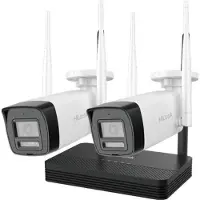 HiLook IKS-2044BH Easylink Wi-Fi 6 Langaton Video Kit 4MP 2x Bullet Kamera + WiFi NVS
