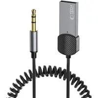 Tech-Protect Ultraboost Bluetooth AUX-adapterikaapeli 3.5mm 1m - Harmaa