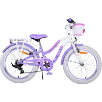 Volare lovely lasten pyörä - tytöt - 20 tuumaa - violetti - 7 vaihdetta