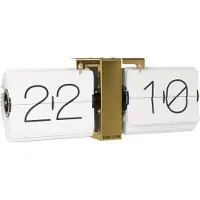 Karlsson Flip Clock No Case - Gold - 36X8.5X14CM