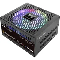 Thermaltake TTP-750AH3FSG-3, 750 W, 100 - 240 V, 50 - 60 Hz, 15 A, Aktiivinen, 100 W (PS-TPD-0750F4FAGE-1)