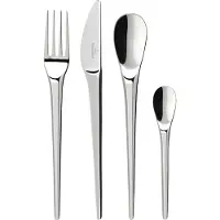 Villeroy & Boch NewMoon aterinsetti, 24 osaa Ruostumaton teräs