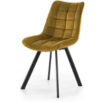 Halmar K332 2-tuolin setti, keltainen/musta