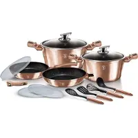 Berlinger Haus -graniittikattilasetti bh-7058, rose gold