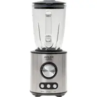 Adler AD 4078 1700 W 1,5 l -tehosekoitin, musta, teräs, läpinäkyvä