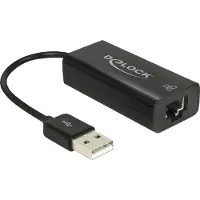DeLOCK – USB 2.0 Type-A Network Adapter 10/100 Mbps LAN 1 x RJ45 (62595)