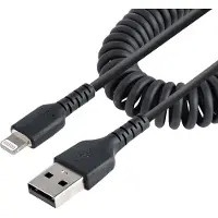 StarTech.com USB-A – Lightning -kierrekaapeli, 1 m, musta