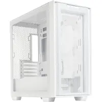 Asus A21 -micro-ATX-kotelo ikkunalla, valkoinen