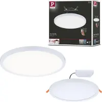 Paulmann Areo -paneeli 3stepdim pyöreä 840, 23cm VariFit, himmennettävä, Valkoinen/opaali, Olohuone/ruokailutila, Synteettinen materiaali, Moderni