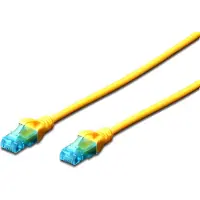 Digitus DK-1512-020/Y, 2 m, Cat5e, U/UTP (UTP), RJ-45, RJ-45, Keltainen