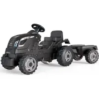 Smoby Farmer XL polkutraktori ja peräkärry, musta