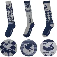 Cinereplicas Ravenclaw High Top Pitkät Sukat 3 Parit