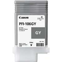 Canon PFI-106 GY - Mustepatruuna - 130 ml - Harmaa - Alkuperäinen - Mustesäiliö - Mallille imagePROGRAF