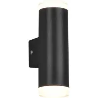 TRIO Ray LED seinävalaisin IP44 16cm 3000K 2x4W mattamusta