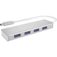 Icy Box – IB-HUB1425-C3, USB 3.2 Gen 1 (3.1 Gen 1) Type-C, USB 3.2 Gen 1 (3.1 Gen 1) Type-A, 5000 Mbit/s, Hopea, Alumiini, Muovi, Toiminta/Seikkailu, Te
