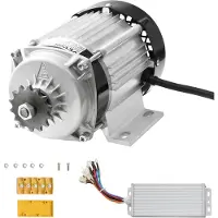 Vevor 750W sähköinen harjaton tasavirtamoottorisarja - 48V 2700rpm moottori päivitetyllä nopeudensäätimellä karting-autoihin, sähköpyöriin, moottoripyöriin ja skoottereihin
