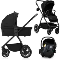 Lionelo Meril 3-in-1 Yhdistelmävaunut, Black Onyx