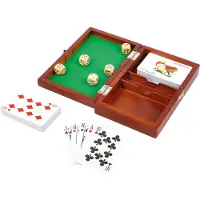 Small Foot - Playing Cards and Dice Game in Wooden
