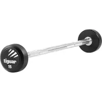Tiguar rakt hantel-/stånggrepp PU 15 kg