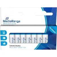 MediaRange MRBAT102, Kertakäyttöinen akku, AAA, Alkali, 1,5 V, 10 kpl, 724 mAh